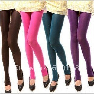 Hot Sale! 8 Candy Colors Seamless Tights Leggings / Spring & Autumn Velvet Stocking Sexy Pantyhose 15pcs/lot Guaranteed Quality