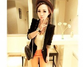 Hot Sale All March Leopard Slim Coat Black free shipping