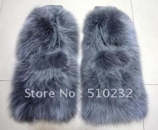 Hot sale! Fashion fur leg warmer, women's fox fur leg warmers for winter, warm and stylish