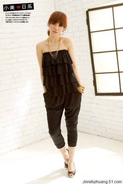 Hot Sale Fashion Women New 2013 Brand High Quality Strapless Harem Pants One Piece Jumpsuit For Women Romper Free Shipping,H0170