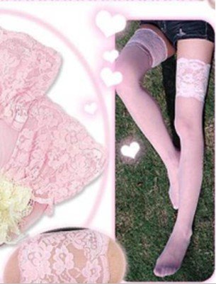 HOT SALE free shipping 6 pairs Lace Sexy Stockings   Knee High Stockings  P6729