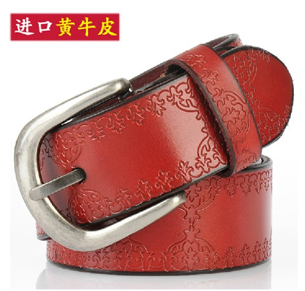 HOT SALE Free Shipping Classic fashion genuine leather belt Women Jeans Waist Belt