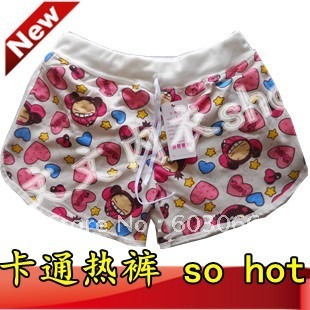 Hot Sale free shipping Elastic waist women's fashionable casual sports pants shorts/ leisure shorts/cartoon pants 10/lot