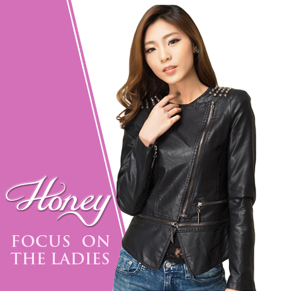 Hot Sale Free Shipping Ladies Leather Jacket Fashion Short Women Jacket No Y1208003