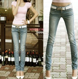 Hot sale high quality Sexy Slim pencil jean skinny jeans fashion jeans Top models  Korean style  new popular free shipping