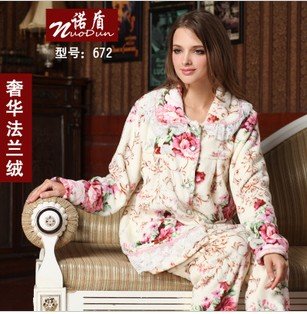 hot sale !  new Lady qiu dong leisure wear appeal underwear suits sexy temptation pajamas nightgown gown knitting cotton