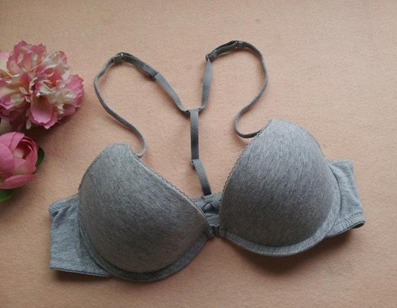 Hot sale sexy bra Front Closure Grey color 32B 34B Free shipping