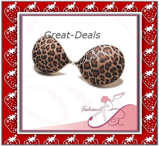 hot sale  Sexy Invisible Bras Leopard Bra    Free Shipping