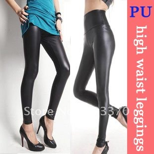 Hot sale  Women leggings, PU imiation Leather  tights pants winter trousers