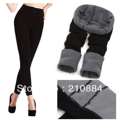 HOT SALE! Women's Double Bamboo Charcoal Cotton Tight Warm Leggings Lady's Winter Thick Tights Pantyhose Pant 1PCS/LOT LD-001