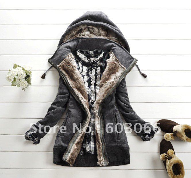 Hot sale women's winter warm long coat clothes/lady's warm long jacket size S,M,L