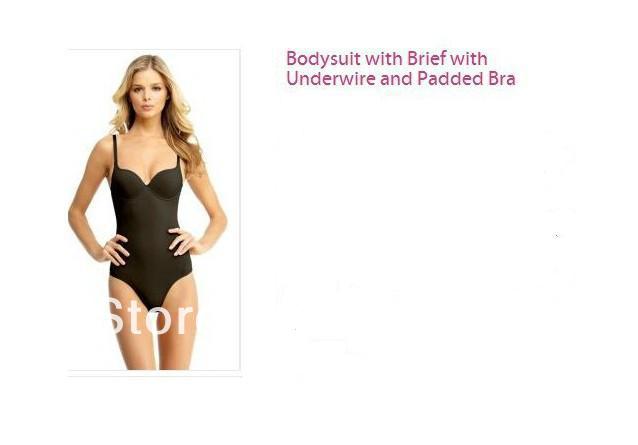 hot sale Women Shapers !!! Bodysuit with Brief with Underwire and Padded Bra Worldwide Free Shipping