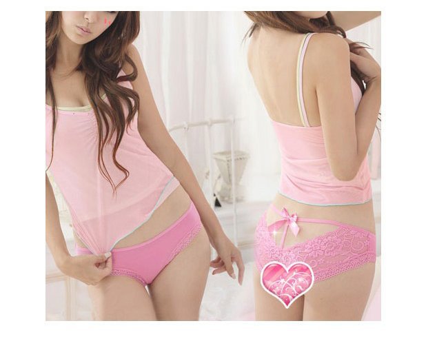 Hot Sales! Free Shipping Sexy Lace Bow Underwear,Lace Vacuum Temptation Underwear HZX0007