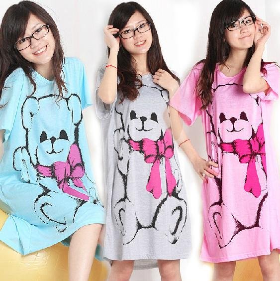 Hot sell!Cute bear short loose home furnishing clothes Nightgown Z7673836010