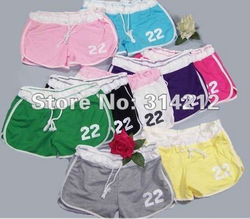 Hot sell:fashion women casual loose shorts, sports  colorful shorts,hot beach shorts,sexy shorts+free shipping-1