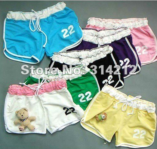 Hot sell:fashion women casual loose shorts, sports  colorful shorts,hot beach shorts,sexy shorts+free shipping