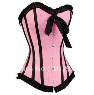 Hot sell,Free shipping! Taffeta Overbust Corset  Sexy Lingerie,sexy corset bustier, wholesale