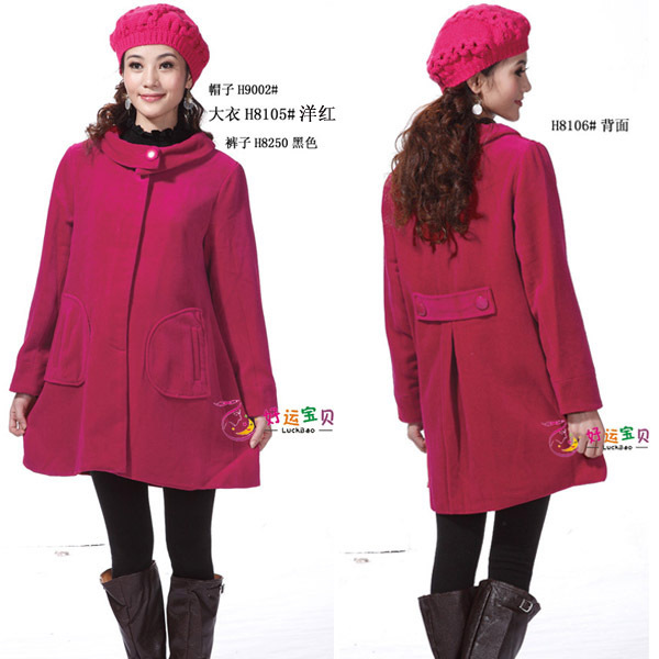 HOT SELL Lucky autumn and winter maternity clothing veronica then maternity outerwear overcoat top h8105 Freeshipping