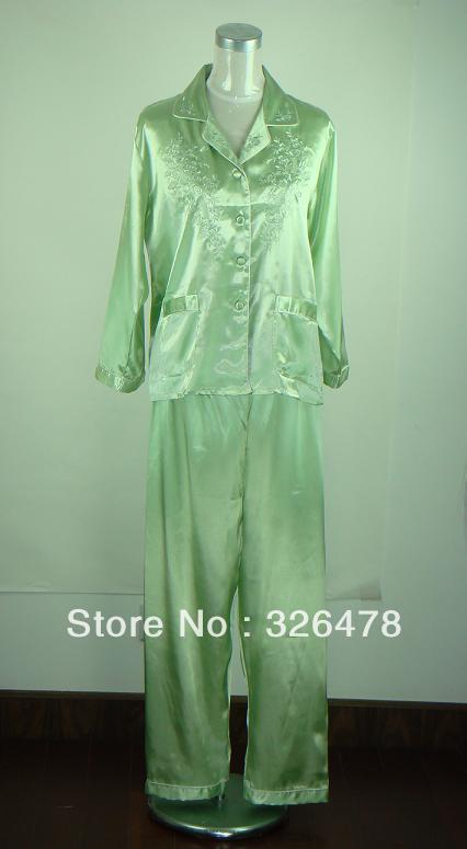 HOT SELL New Chinese Women's Silk Satin hand painting intimate&Sleep kimono robe gown Nightwear size  S-2XL S0045