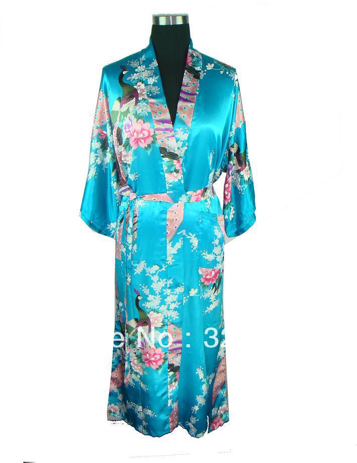 HOT SELL New Chinese Women's Silk Satin hand painting intimate&Sleep kimono robe gown Nightwear size  S-3XL S0031