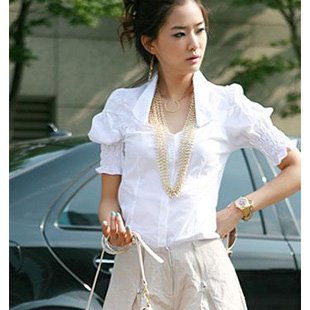 Hot Sell+Promotion Price.2012 Fashion Ladies elegant Blouse,Womens Blouse,Ladys Shirt,OL Blouse,Womens clothing S-XL Free Ship