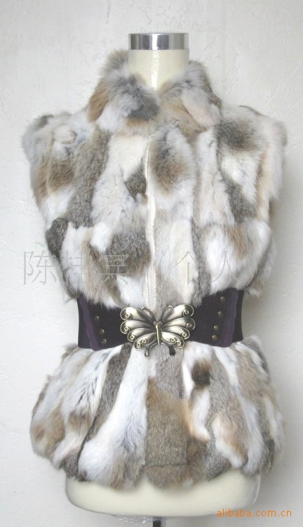 Hot Sell!!Umar Long Fur Clothing, Fashion Rabbit hair Fur Coat