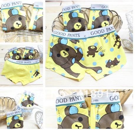 Hot sell Wholesale baby briefs 12 pcs / lot  boy's Pooh cotton, child underwear Free Shipping