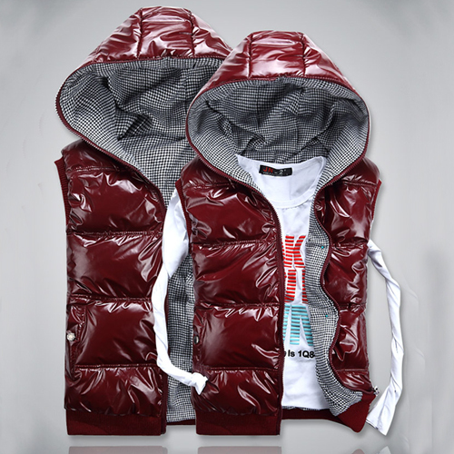 Hot-selling 2012 autumn and winter male patent leather down vest cotton thickening reversible lovers male women's vest all-match