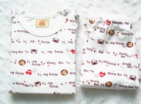 Hot-selling 2012 autumn male baby girl child baby 100% cotton thermal underwear twinset 1 - 4