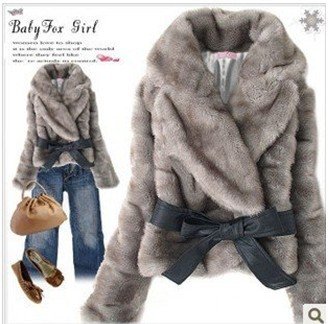 Hot selling 2012 new Hot Sale Women's Korean Style Rabbit Hair fur Coat