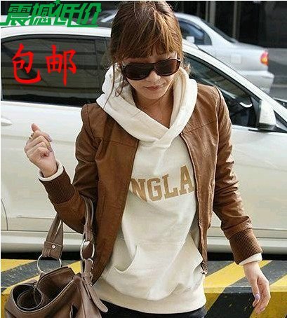 Hot-selling 2012 p622 slim short design casual nubuck leather clothing outerwear