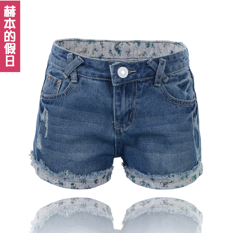 Hot-selling 2013 loose denim shorts female pants boot cut jeans legging vintage plus size shorts