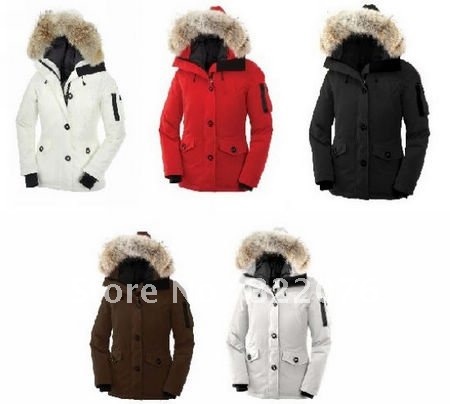 Hot Selling 5 Colors Ladies Down Jacket Fur Collar Warm Winter Jacket Goose Down Women's Victoria Parka Jacket Lady's Down Coat