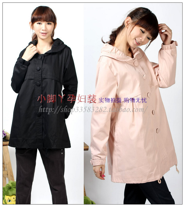 Hot-selling autumn and winter maternity trench outerwear maternity top