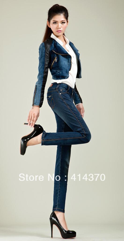 Hot Selling Brand Design Hight Quality Latest New Women's Jeans Big Size Free Shipping