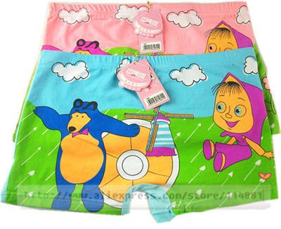 Hot Selling Cartoon Character Children Underwear Modal Kids Boxers Gril Panties for 10 11 12years old 30pcs/lot Free Shipping