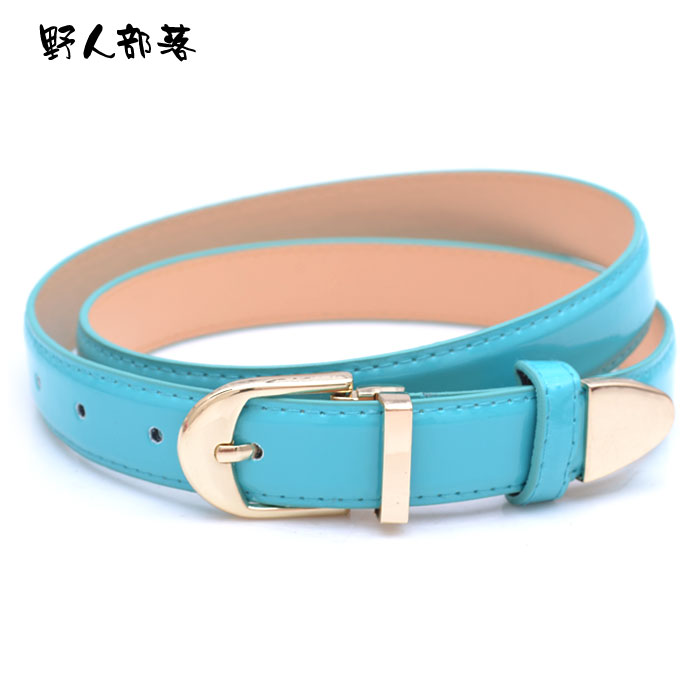 Hot-selling fashion japanned leather strap Women decoration women's thin belt fashion all-match 6355 brief