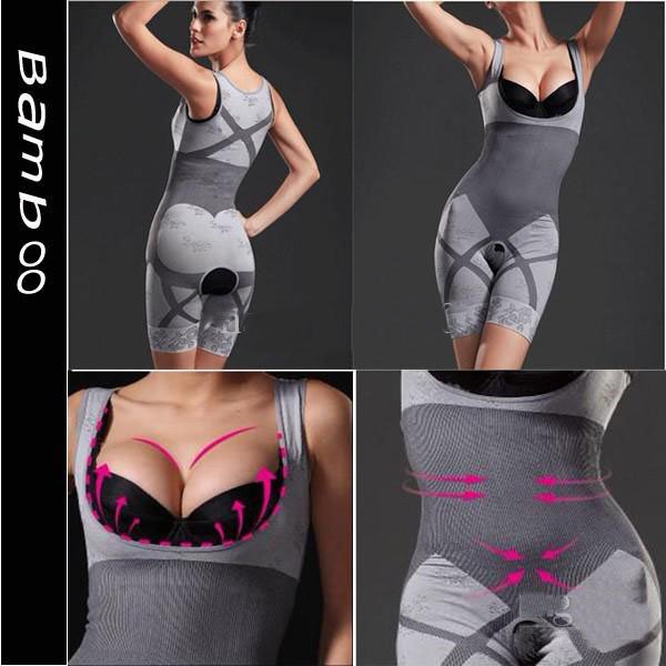 Hot Selling,Fashion Natural Bamboo Charcoal Body Shaper Underwear Slimming Suit bodysuits