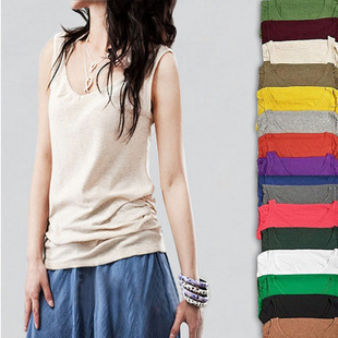 Hot-selling female 2013  basic  spaghetti strap sweater loose plus size pleated slim waist vest spaghetti strap shirt