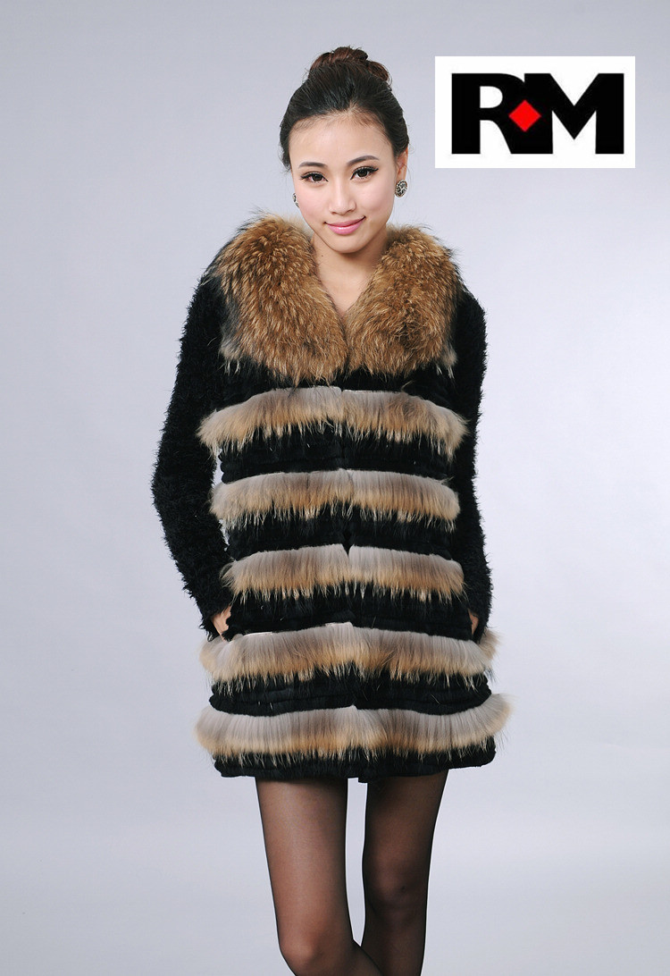 Hot Selling Free Shipping EMS 100%  Women Raccoon Fur Vest Raccoon Fur Outwear