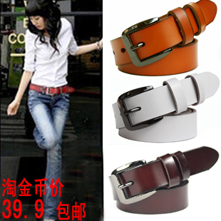 Hot-selling genuine leather belt women's strap Women genuine leather all-match jeans belt