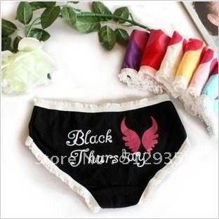 Hot selling Sexy Lace Lady's Briefs ,soft   underwear,Free shipping lovely  date panties ,7 colors for one week