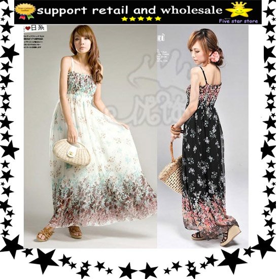 Hot selling ,sumer dress 2012 Bohemia Indigenous flavor long style brace,  print ,empire sleeveless,maxi, beach dress(LD-8890-2)