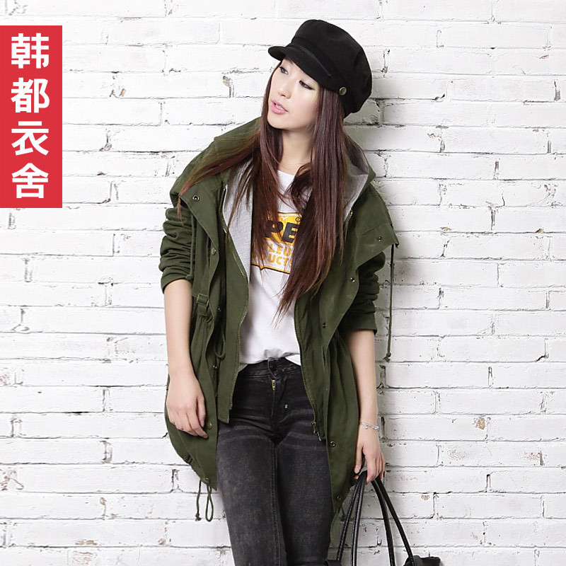 Hot-selling women's HSTYLE 2013 slim waist hooded outerwear