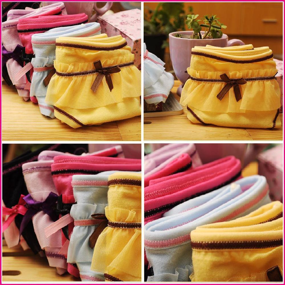 Hot selling women's Modal cut underwear ladies' solid candy color briefs 12 pcs/lot