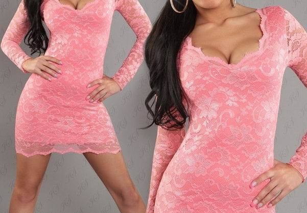 Hot Sexy Cute Dress Lingerie Dress Women Club Wear Night Wear Underwear Adult Party Costume Pink (N219)