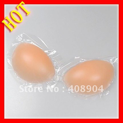 Hot summer  Adhesive Silicone Bra Invisible strapless bra magic Free Bra 200pairs wholesale