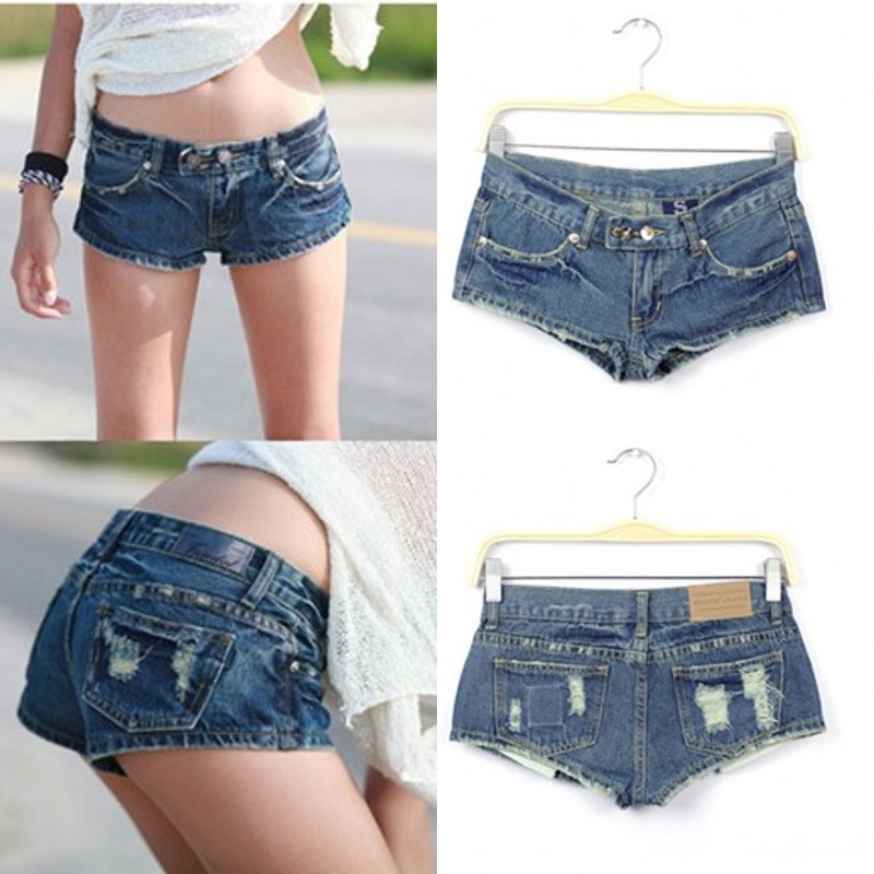 Hot summer pants distrressed jeans fashion personality sexy denim shorts shorts