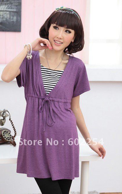 Hot wholesale Free shipping Fashion soft and comfortable maternity tops maternity clothes