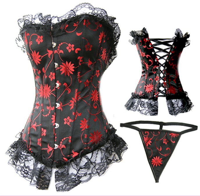 Hot Women shaper Corset(overbust)  Sexy Lingerie  red Wholesale Retail  1764